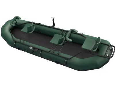  Inflatable Fishing Boat 3D model