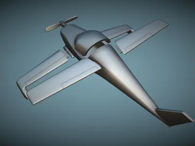 Rutan Model 54 Quickie Q2 - 3D Printable Model 3D print model