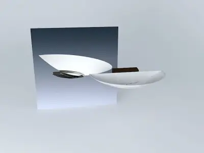 THORN Gino Wall Uplight Half-shade Free 3D model