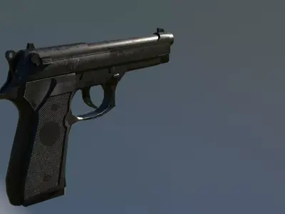 m9 handgun Low-poly 3D model