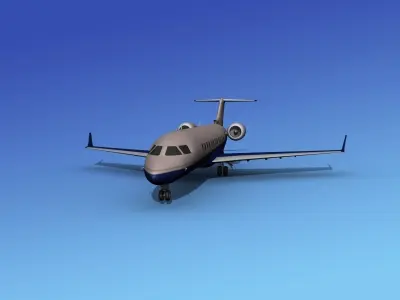 Canadair CRJ100 Executive 3D model
