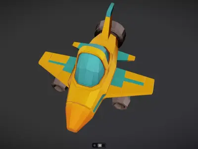 Spacecraft Jet aircraft plane 3dmodel 20 3D model