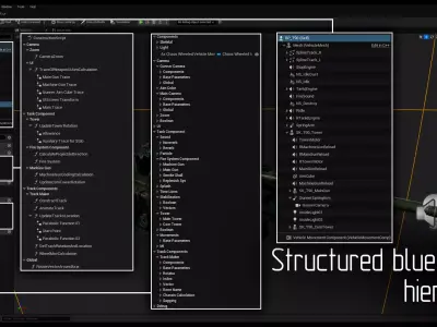 T90 MBT V061 Vehicle Blueprint Early Low-poly 3D model