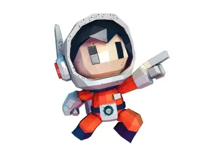 Cartoon Astronaut 3D Printable Model 3D print model buy
