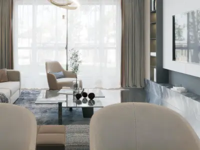 Modern Home Restaurant 3D model