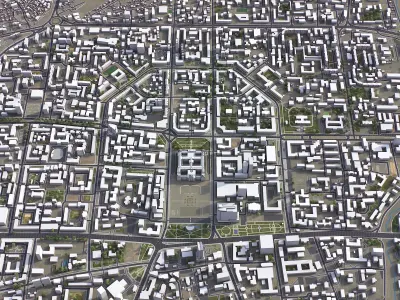 Ulaanbaatar Low-poly 3D model