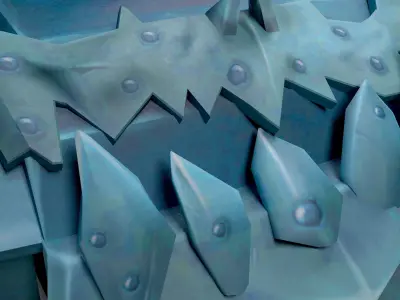 War Tank  Lowpoly Low-poly 3D model