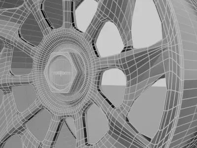 Rotiform CVT Low-poly 3D model