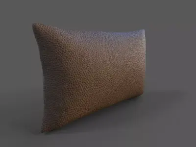 Cushion furniture Low-poly 3D model 6