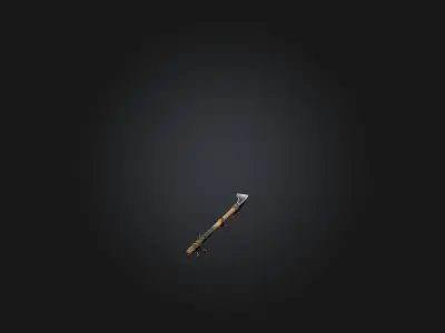 Makeshift Spear Low-poly 3D model