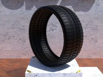 ORTAS TIRE NO 47 GAME READY Low-poly 3D model