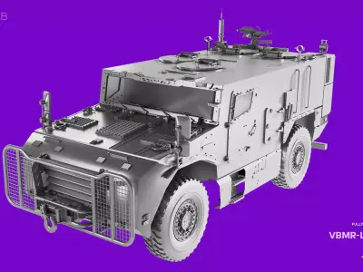 VBR-L SERVAL 4x4 Armoured Vehicle 3D model