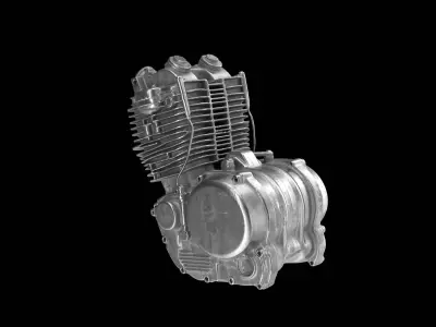motorcycle engine 3D model
