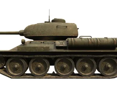 Tank T-34 Low-poly 3D model