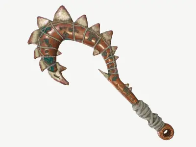 Bone Blade Low-poly 3D model