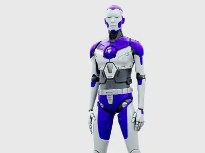 HUMANOID ORPHEUS-J  Rigged for Unreal Engine - Unity - MIXAMO 3D model