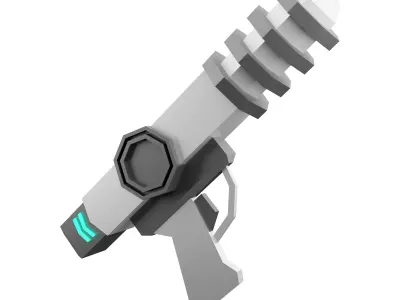 3d  Sci - Fi shotguns for shooting in space icon 3D model