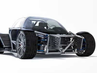 B2-Spirit 300 and Nucleus Chassis Free 3D model