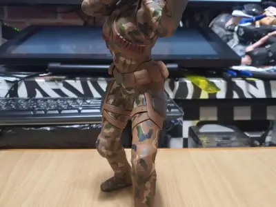female soldier 3D print model