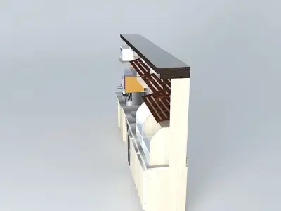 Kit118 Desk wall by Alex Marques Free 3D model