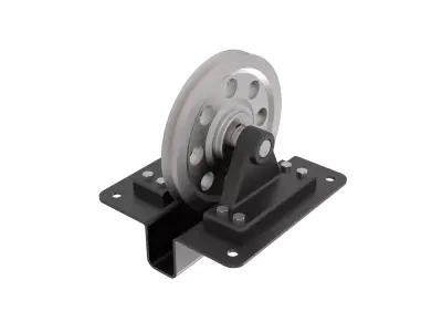 Pulley brass 3D model