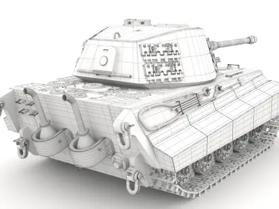 King Tiger Tank  3D model