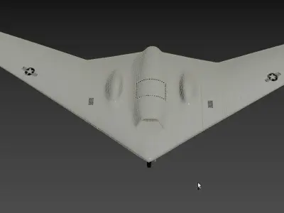 Lockheed Martin RQ-170 Sentinel UAV Drone US Version 3D model