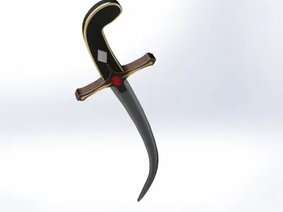 Arabic sword 3D model