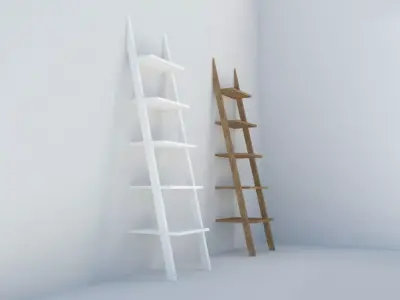 Ladder shelf Free 3D model