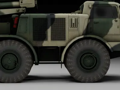 uragan military vehicle  3D model