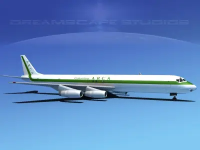 Douglas DC-8-63F ARCA Columbia 3D model