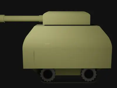 lowpolyTank tank Free 3D model