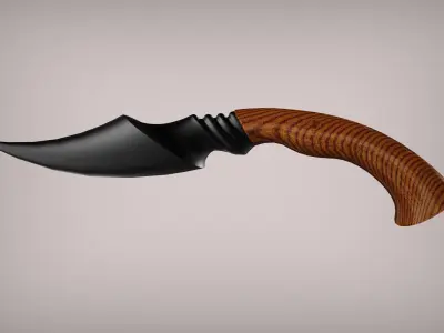 SATAN DAGGER - KNIFE - SOWRD Low-poly 3D model