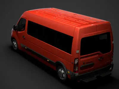 Vauxhall Movano L3H2 Minibus 2020 3D model