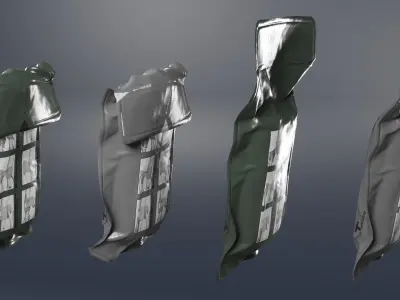 T3 Military Emergency Bandage Low-poly 3D model