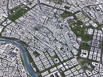 Vienna Low-poly 3D model