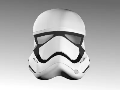 First Order Stormtrooper Helmet Free low-poly 3D model