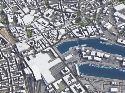 Aberdeen Low-poly 3D model