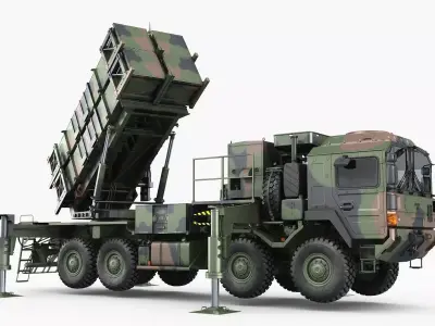 Rocket launcher MAN MIM-104 Patriot 3D model