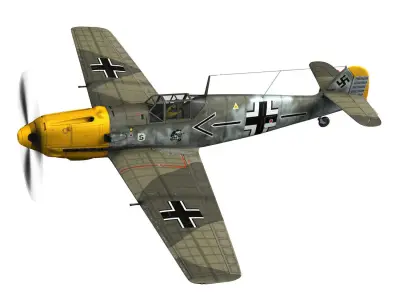Messerschmitt - BF-109 E - JG26 3D model