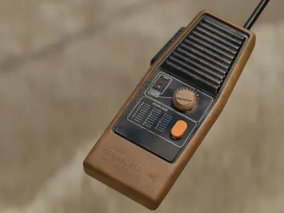 WALKIE TALKIE BLENDER FILE 4K TEXTURES  Low-poly 3D model