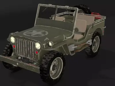 Jeep Willys 1942 3D model