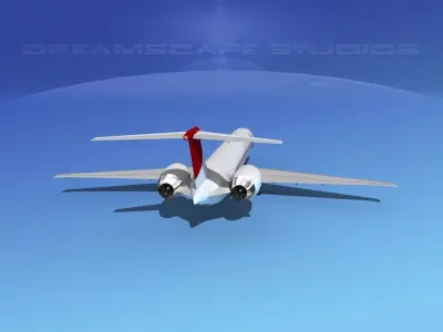 McDonnell Douglas MD-90 Japan Airlines 1 3D model