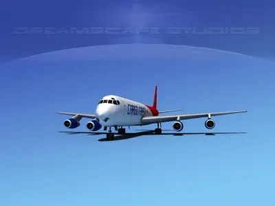 Douglas DC-8-63F Cargo First 3D model