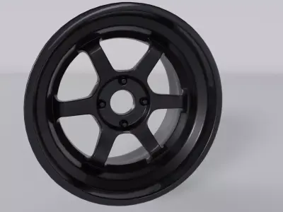 FREE RIM VOLK TE37 Car Free 3D model