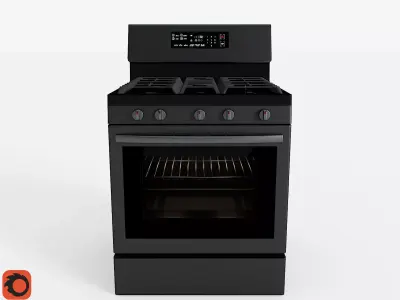 Modern Smart Stove Free low-poly 3D model