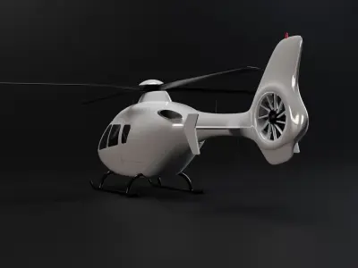 Helicopter Canvas 3D model