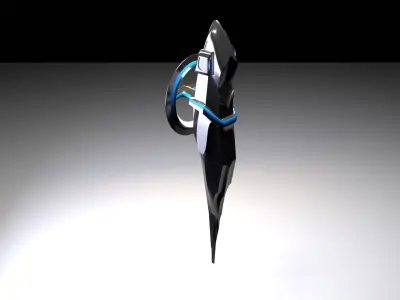 Sci-Fi Space Ship Low-poly 3D model get