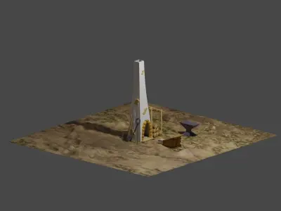 Blacsmiths Outdoor Workstation Free 3D model