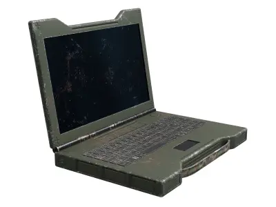 Military Laptop - Low Poly Game Ready Low-poly 3D model
